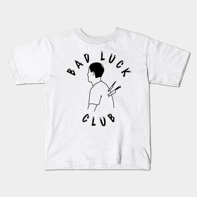 Bad luck club Kids T-Shirt by OldSchoolRetro